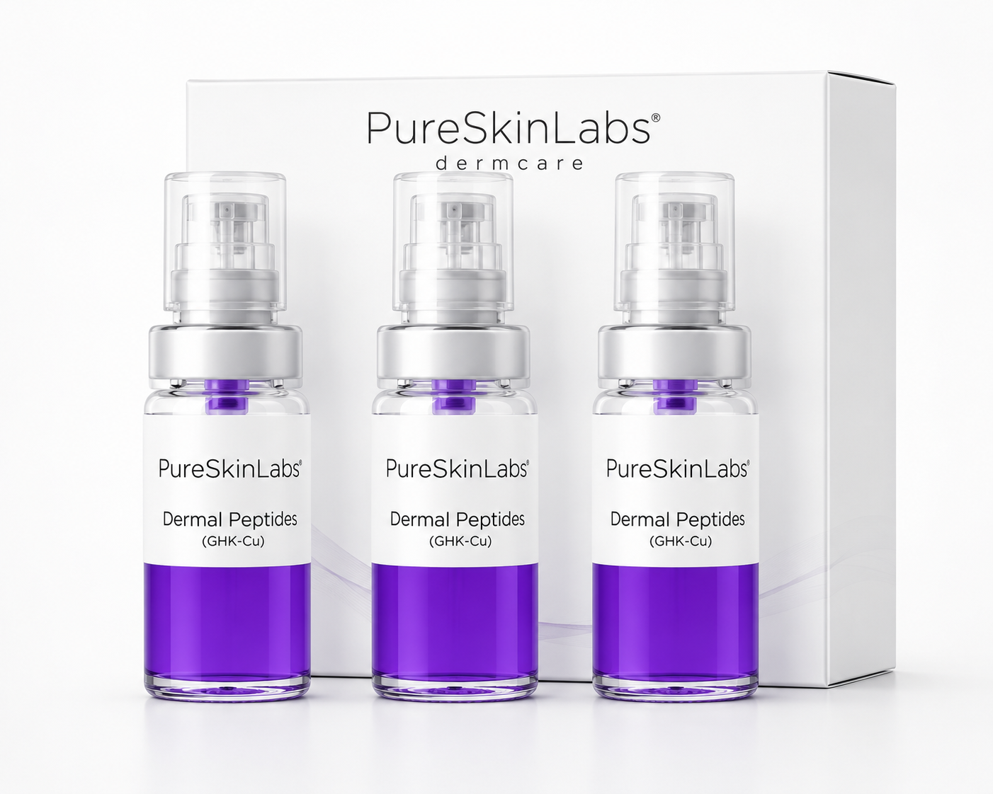 PureSkinLabs GHK-Cu Dermal Peptides — 3 bottle kit